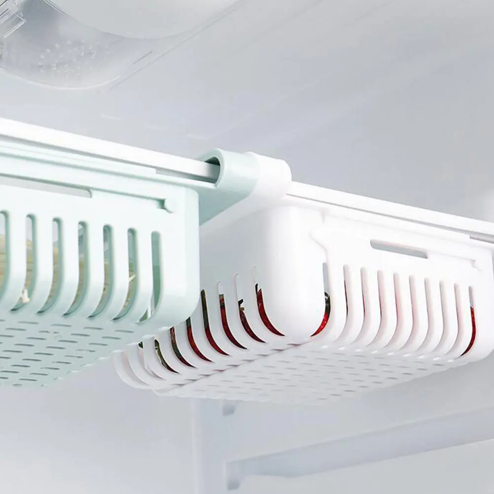 

3Pcs Refrigerator Vegetable Fruit Storage Box Adjustable Drainer Rack Crisper Container for Home Kitchen Use Drain Storage