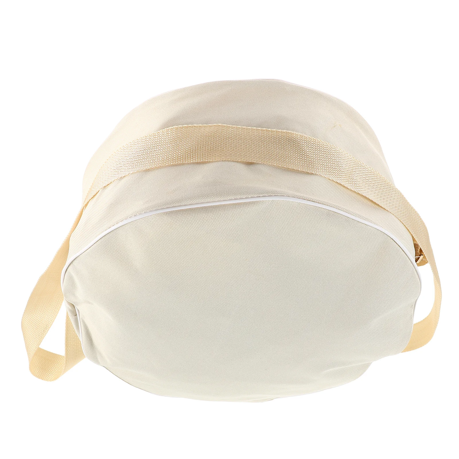 Yoga Wheel Bag Beige Lightweight Portable Fitness Carrier Thickened Cushioning Moisture Resistant Storage Case For Women