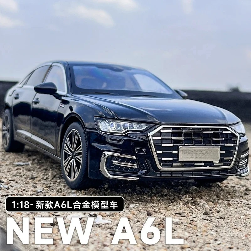 

1:18 НОВЫЙ автомобиль из сплава A6L, литая под давлением металлическая модель, звуковая и световая игрушка, модный орнамент для дисплея, детская игрушка в подарок