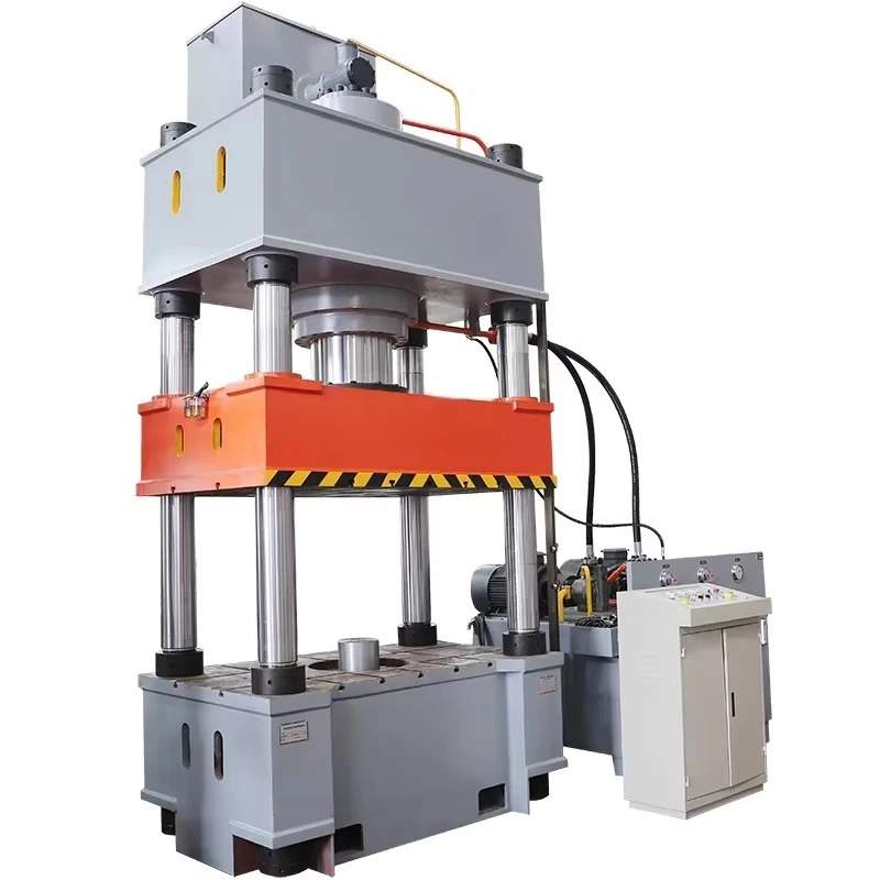500 tons four-column hydraulic press, CE certification, high-precision PLC control water tank