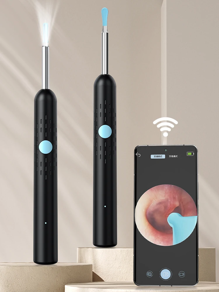 منظف الأذن البصري الذكي، اختيار الأذن البصري المحمول لتنظيف الأذن للبالغين وتنظيف قناة الأذن، منظار داخلي عالي الدقة من النوع C #5