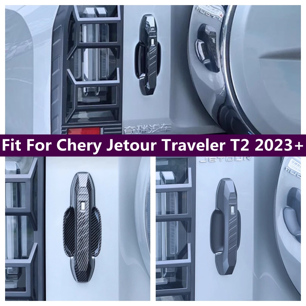 

Trunk Door Tailgate Protection Handle Covers Decoration Stickers Auto Parts Trim Fit For Chery Jetour Traveler T2 2023 2024 2025