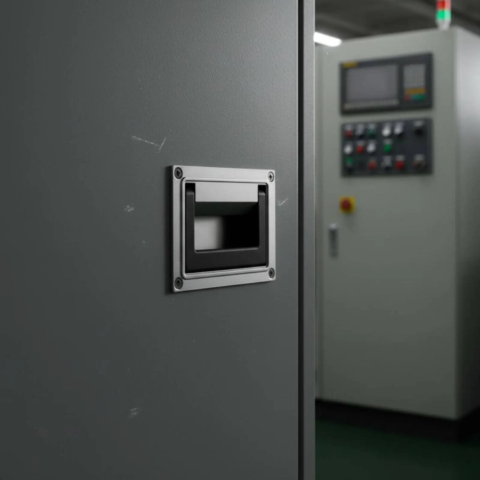 

Folding Recessed Handle Long-Lasting Recessed Pull Handle Flush Mounted Pull Easy to Install Hardware Part Zinc Alloy
