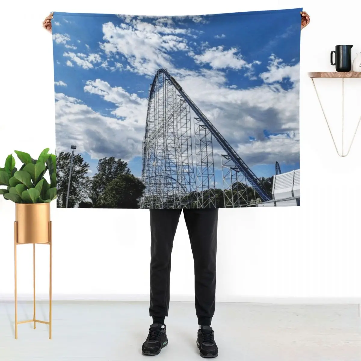 Millennium Force Throw Blanket Luxury Brand Picnic Soft Plaid Hair Tourist Bed covers Blankets