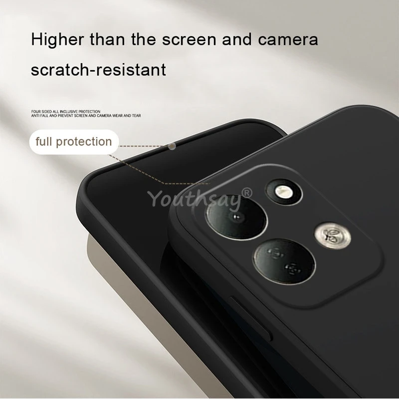 Für Xiaomi Redmi 17 Hülle Flüssigsilikon Einfarbige Weiche Hülle Redmi 17 Cover TPU Sturzsichere Handyhülle Redmi 17 Cover – Detail 4