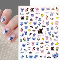 1 sayfalık dikiş Disney karikatür yeni 5D kabartma Nail Art etiketler tırnak çıkartmaları manikür için moda tasarım DIY mutlu aksesuarları