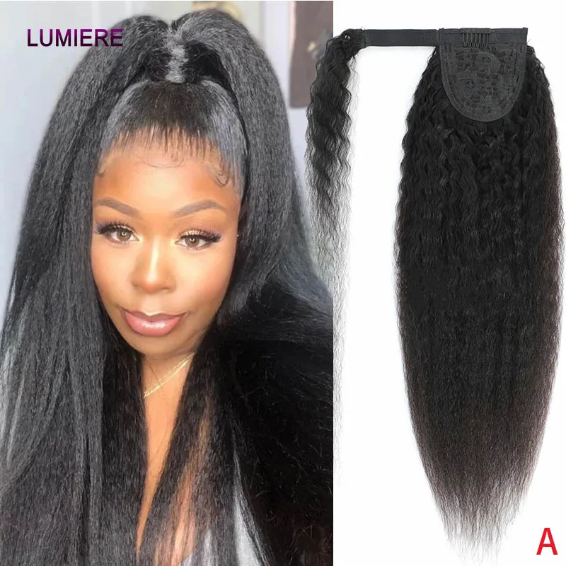 

Kinky Yaki Straight Drawstring Ponytail Human Hair Extentions Wrap Around Drawstring Ponytail Clip In Hair Extensions Virgin