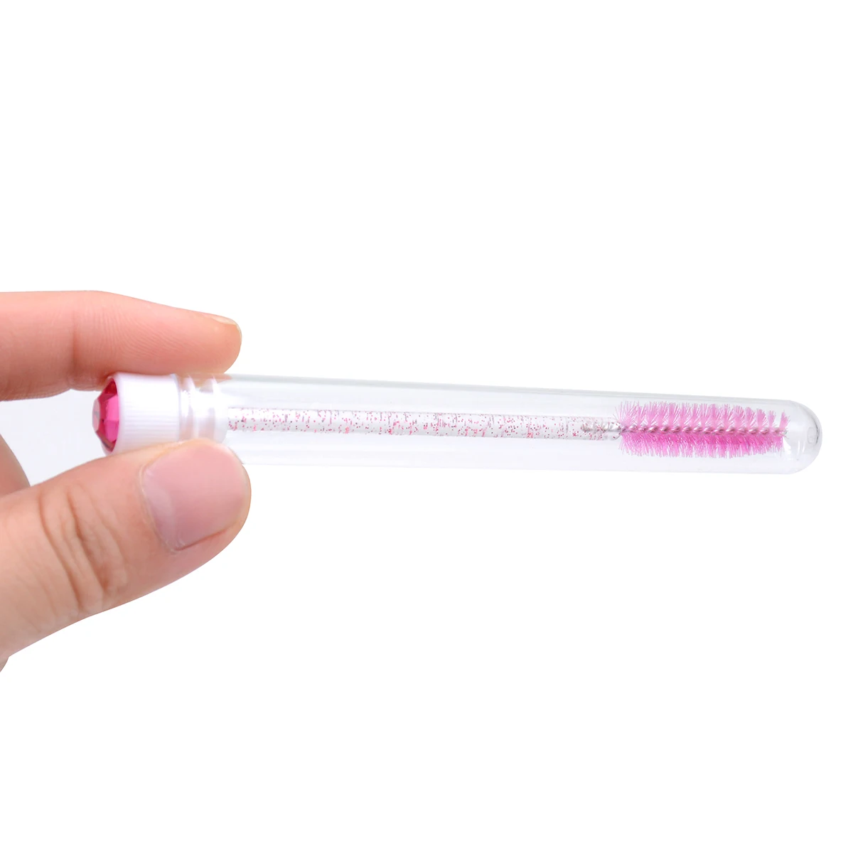 10 szt. Diamentowe szczoteczki do rzęs, wielorazowe aplikatory do tuszu do rzęs w tubkach, aplikatory do brwi, grzebienie do przedłużania rzęs, etui 도구