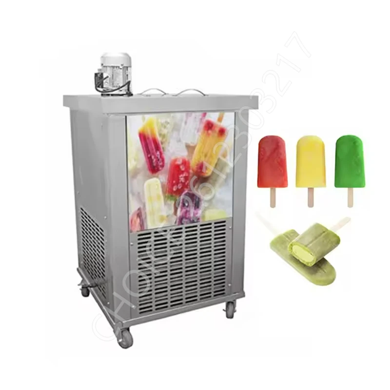 

Stainless Steel Popsicle Maker Stick Cream Pop Commercial Automatic Ice-Cream Ice Lolly Making Machine with Air Cooling