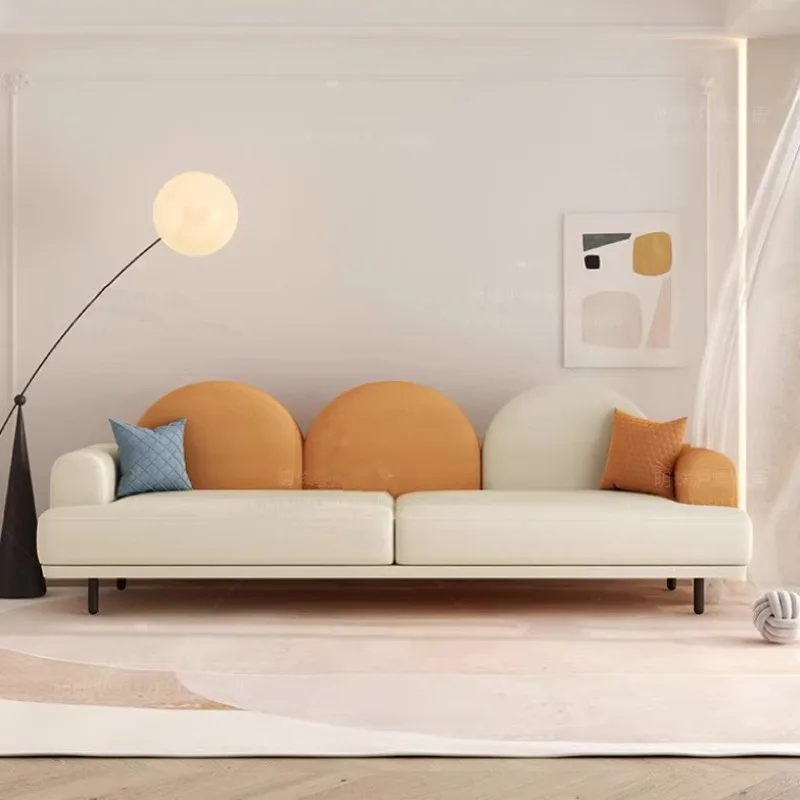 Sofa Italian small apartment living room Internet celebrity creative cloud sofa