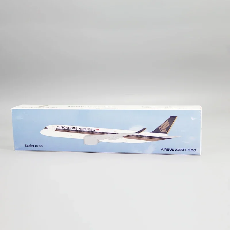 1/200 مقياس A350 A350-900 سنغافورة طيران الطائرات البلاستيك ABS تجميع طائرة نموذجية طائرات لعبة مجسمة لجمع