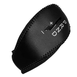 Hand Sewn Leather Gear Shift Knob Cover Trim Black Fit for Volvo S60 XC60 V40 V60 2014 2015 2016 2017