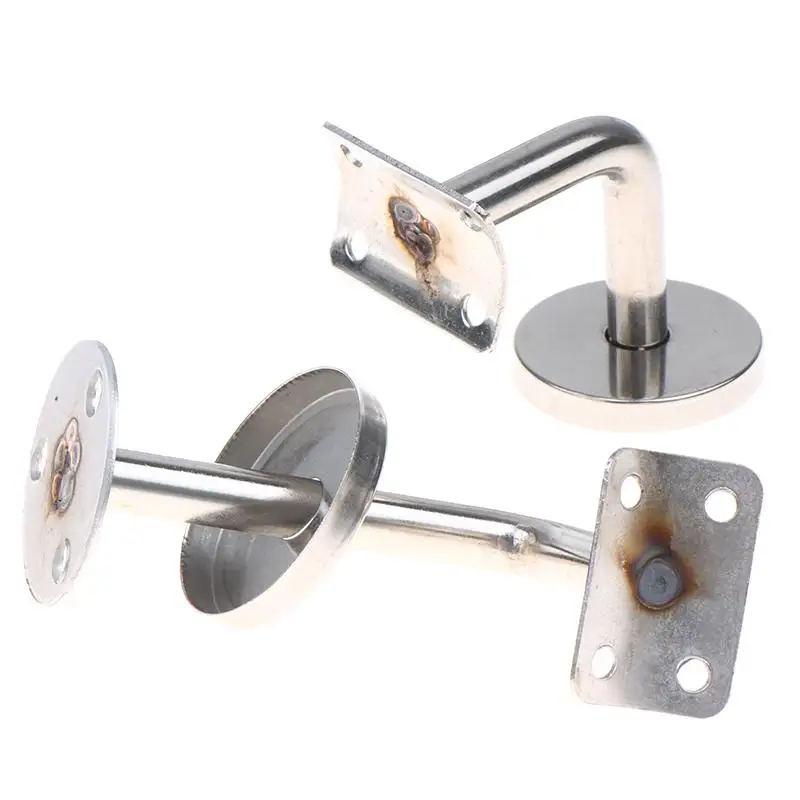 ~Handrail Bracket Stainless Steel Wall Support Hand Rail Balustrade Mopstick Wall Mounted Handrail Bracket Fixing Accessories