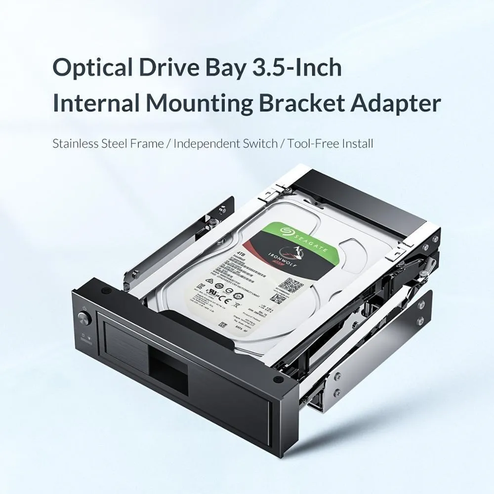 ORICO Hard Drive Caddy 2.5 to 3.5 inch Stainless Internal Hard Drive Mounting Bracket Adapter 3.5 inch SATA HDD Mobile Frame