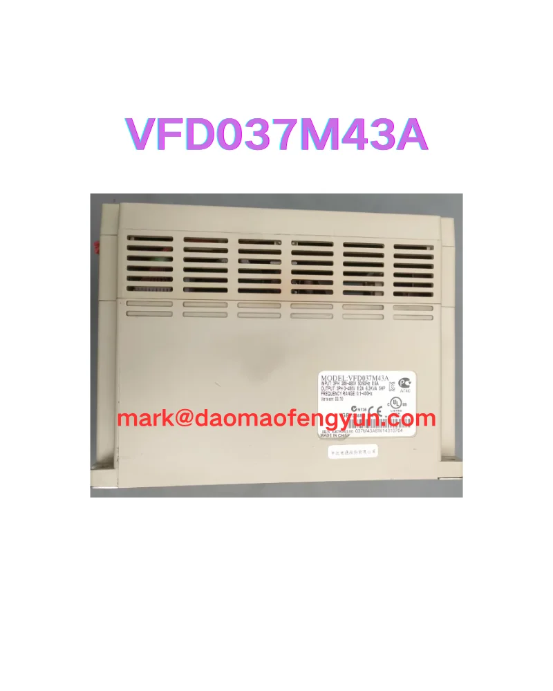 

VFD037M43A Used 3.7kW inverter tested OK,
