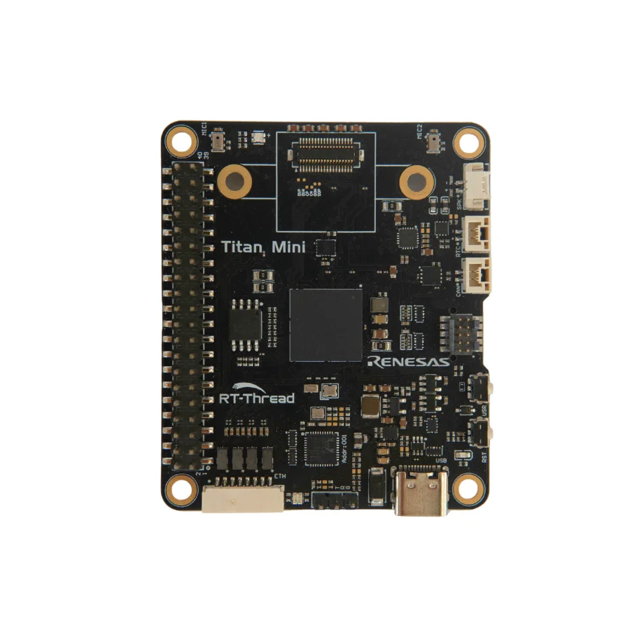 Titan Mini Board, Renesas RA8P1, 1GHz Cortex-M85 + 250MHz Cortex-M33, Edge AI Development Board, Free Tutorial