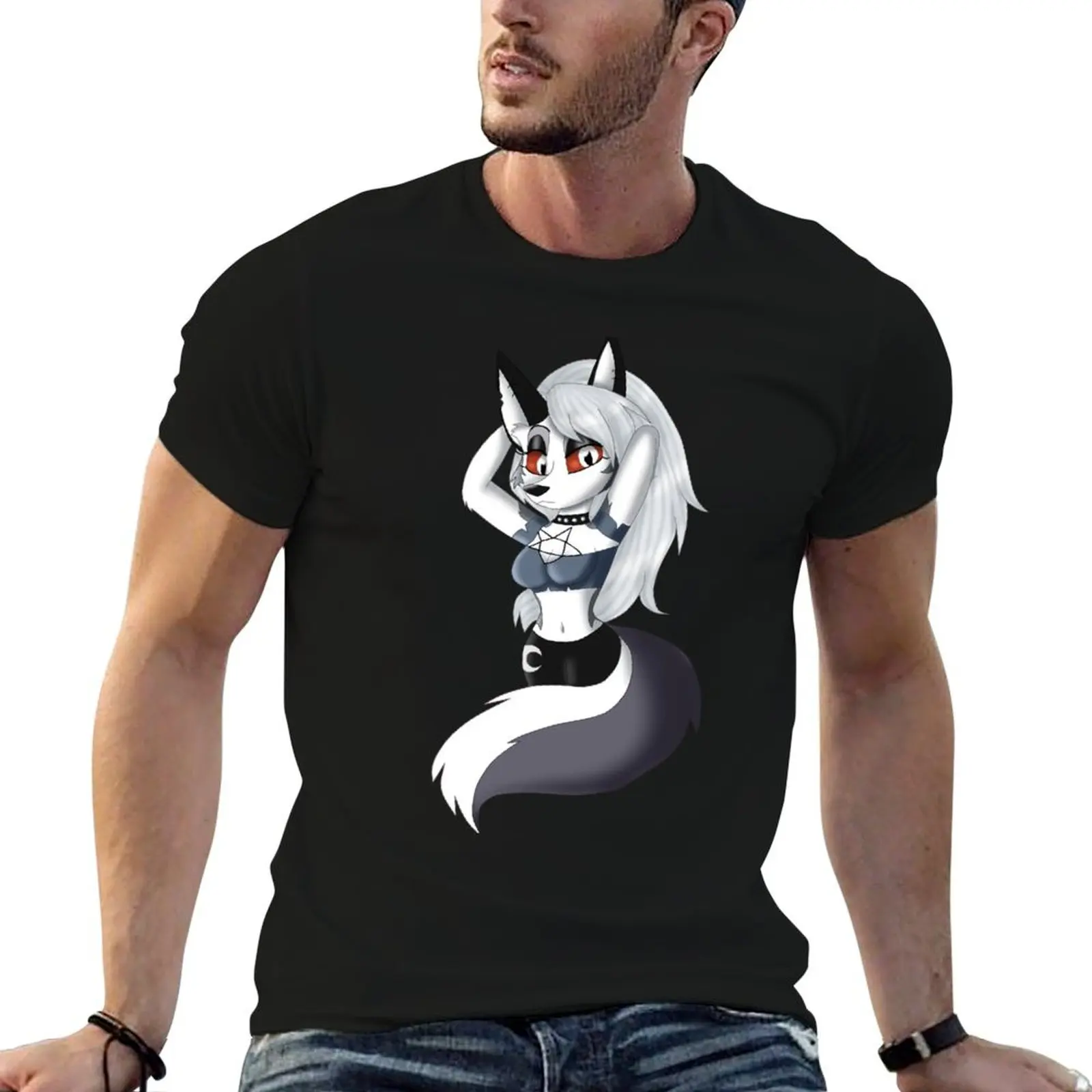 

Helluva Boss Loona T-Shirt t shirt custom print t shirt men 100% cotton luxury brand T-Shirt