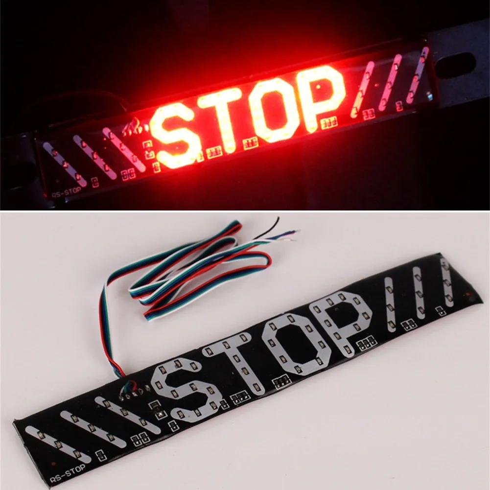 

Motorcycle LED Flashing Brake Light Turn Signal Driving Tail Light Car Stop Signal Tail Light Motorbike Parking Warning Lights