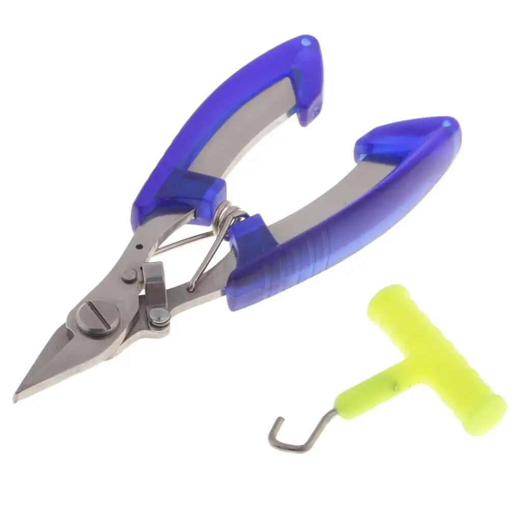 Multi-functional Plier Fishing Scissor Saltwater Cutter Fish Hook Remover Tool Knot Tightener Knotter