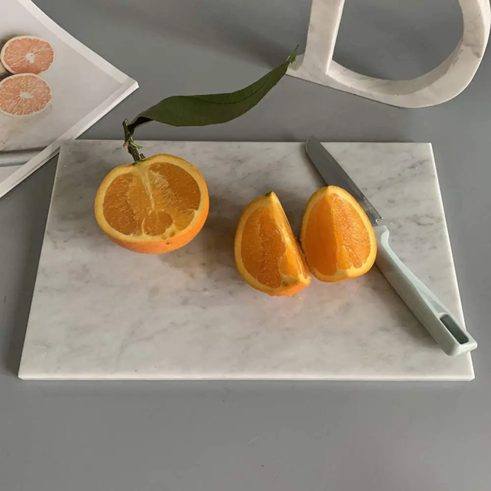 Natural Marble Stone Cutting Board, Large Pastry Board, Jewelry Display Holder 30x20x1CM