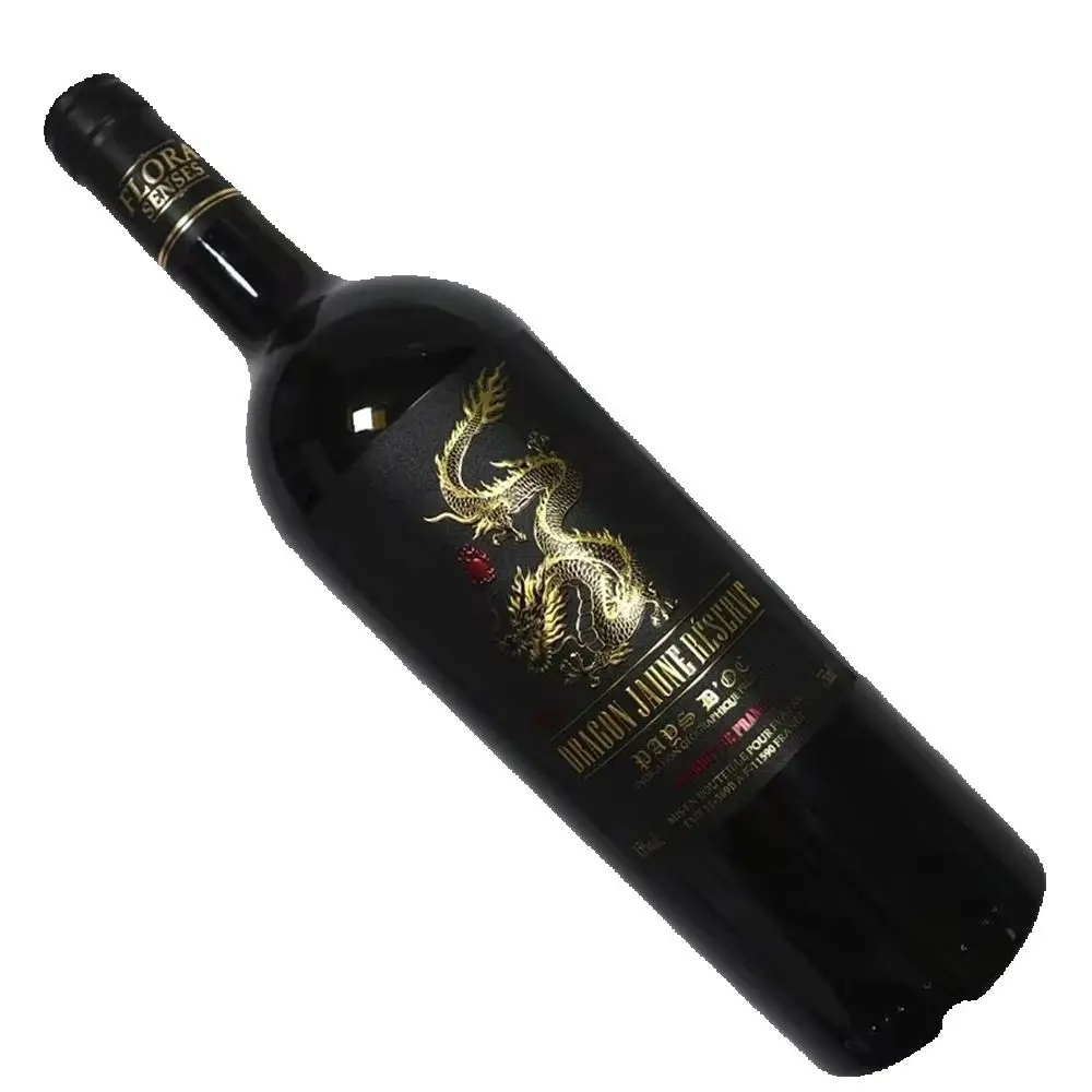 Custom Luxury Wine Label Roll｜Hot Stamping Silver｜Waterproof Embossed｜Red Wine Juice Beer