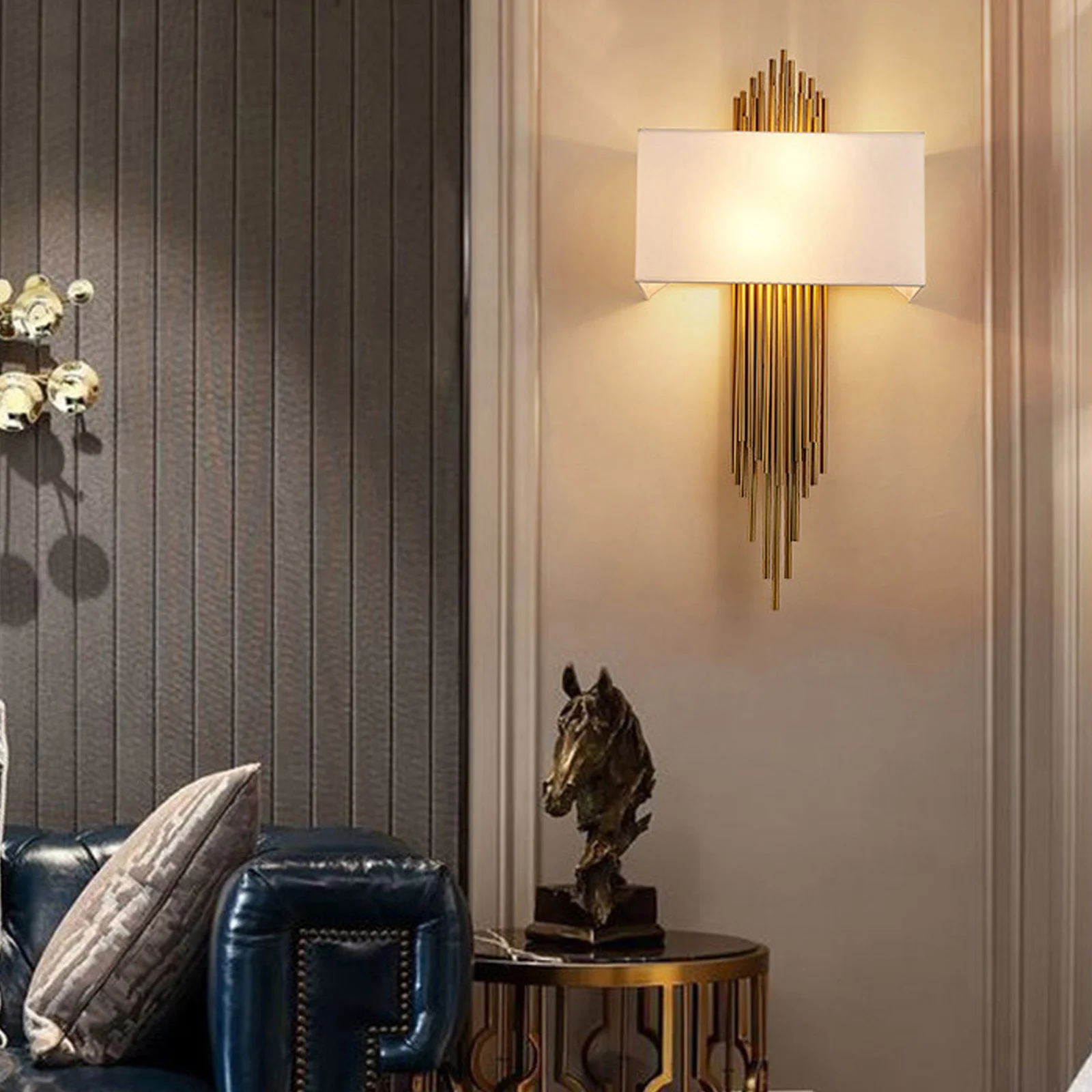 

Modern Wall Sconce Creative Wall Lamp Lighting Fixture with E12 Socket for Bedroom Corridor, Bulb Not Included