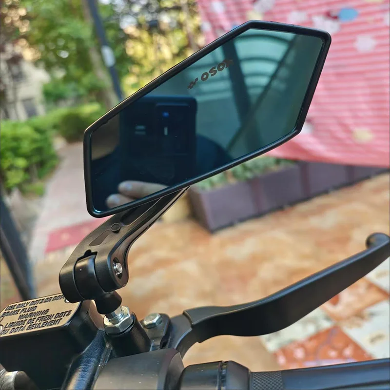 1 Pair Universal Motorcycle Rear View Mirror Angle Adjustable for Scooter E-Bike ADV Motorcycle Accessories Side Mirror image 5