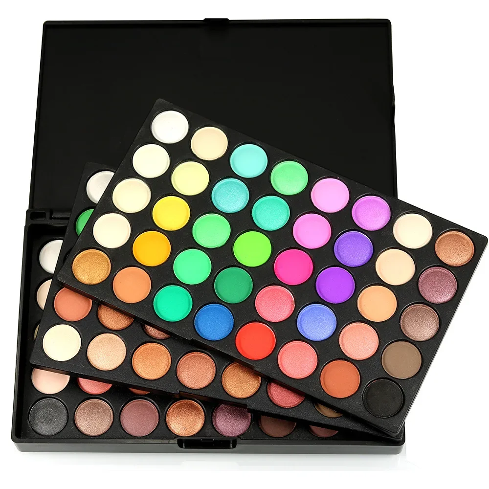 120 Farben Lidschatten Palette Glitzer Schimmer exklusiv für Make-up Bühne Make-up Cosplay Perl glanz matt mehrfarbigen Lidschatten