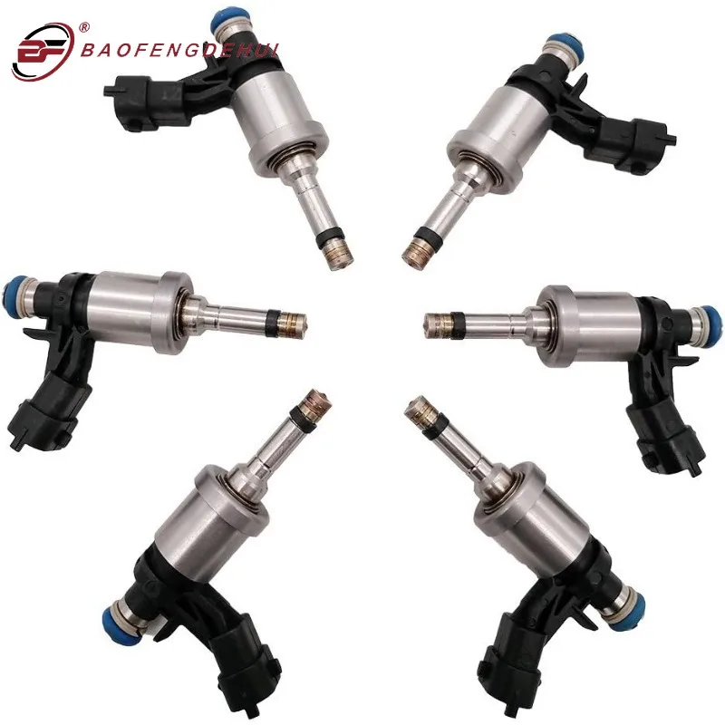 

6PCS 12638530 2173445 Fuel Injectors 6 Holes For Cadillac CTS STS 2008-2011 For Buick Enclave for Traverse Camaro 3.6L-V6