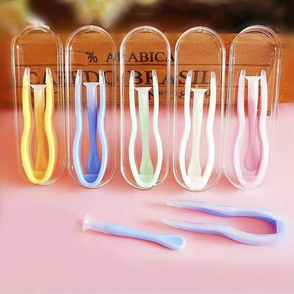 1 Set Color Contact Lens Wearing Tool Kit Portable Remover Contact Lens Inserter Color Tweezers Suction Stick Clip Fast Shipping