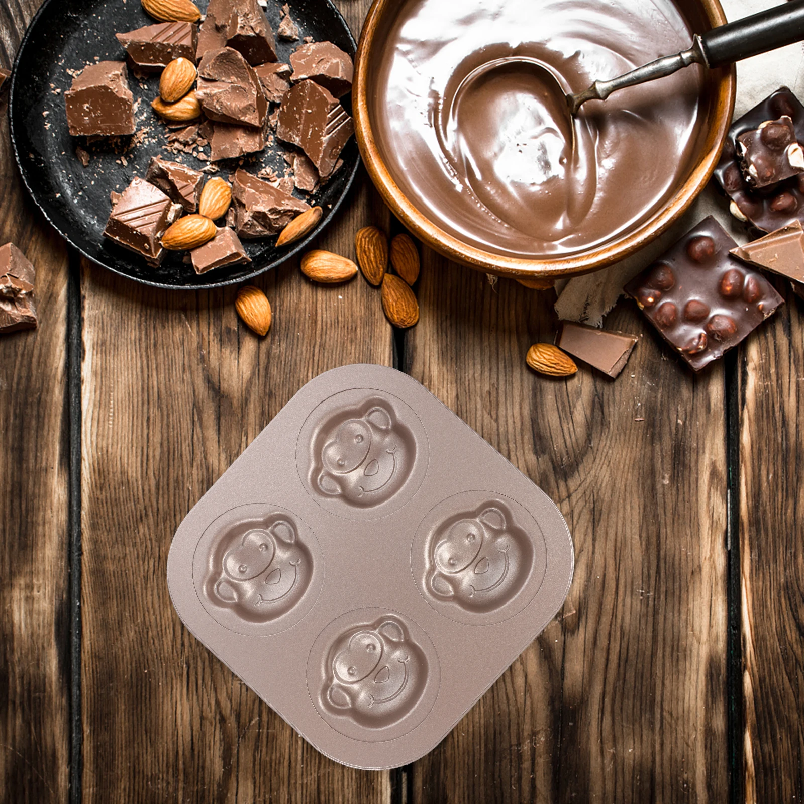 

Monkey Cake Mold Mould Baking Muffin Pan Soap Cartoon Cupcake Carbon Steel Cute Cookie Molds
