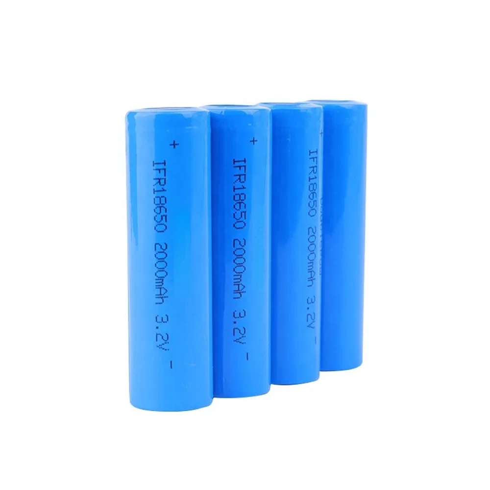 IFR 18650 2000mAh 3.2V High Capacity  Lifepo4 Li-ion Battery Cell for Power Storage Device