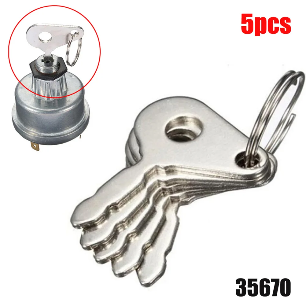 5pcs/Set Tractor Plant Ignition Switch Key For Lucas 35670 128Sa Durite 0-351-06 Excavator Loader Starter Parts