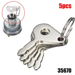 5pcs/Set Tractor Plant Ignition Switch Key For Lucas 35670 128Sa Durite 0-351-06 Excavator Loader Starter Parts