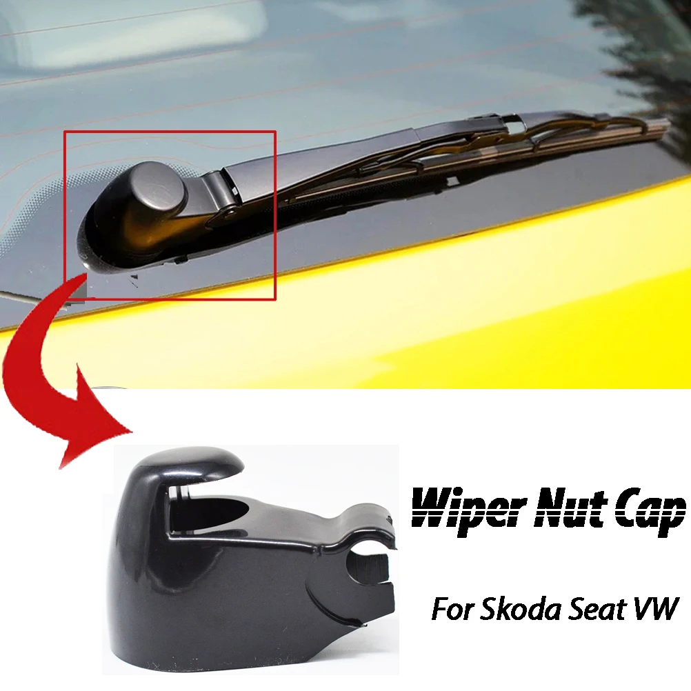 Rear Window Wiper Arm Cover Cap For VW Polo Caddy Golf Passat Touran 2003 2004 2005 For Skoda Octavia 7M3955435 01C 7M3 955 435