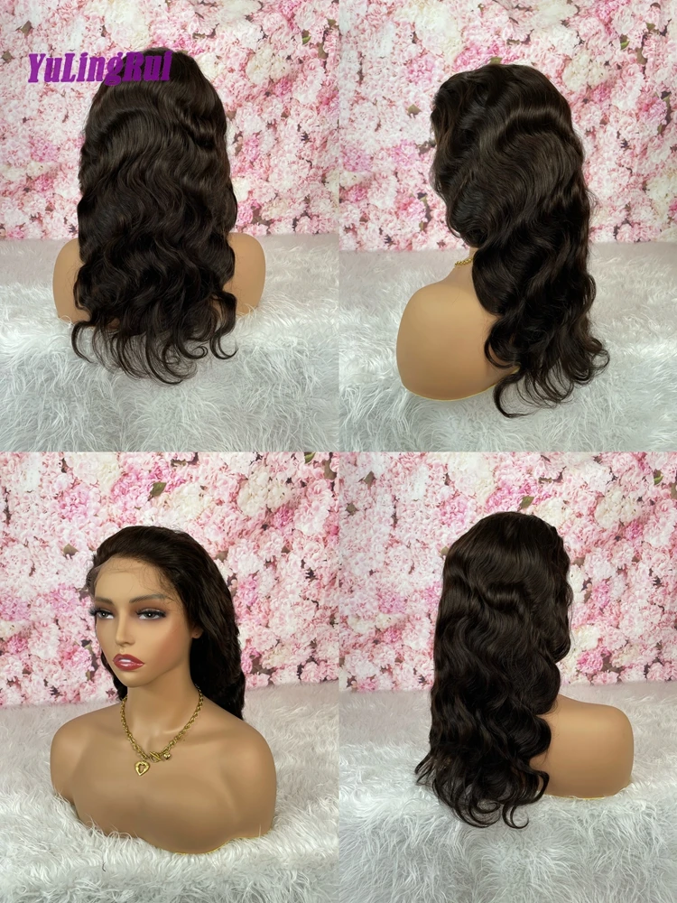 

Body Wave Glueless 2x6 HD Lace Closure Wigs Highlight color 2#/33# Preplucked HD Transparent Lace Human Hair Wigs For Women