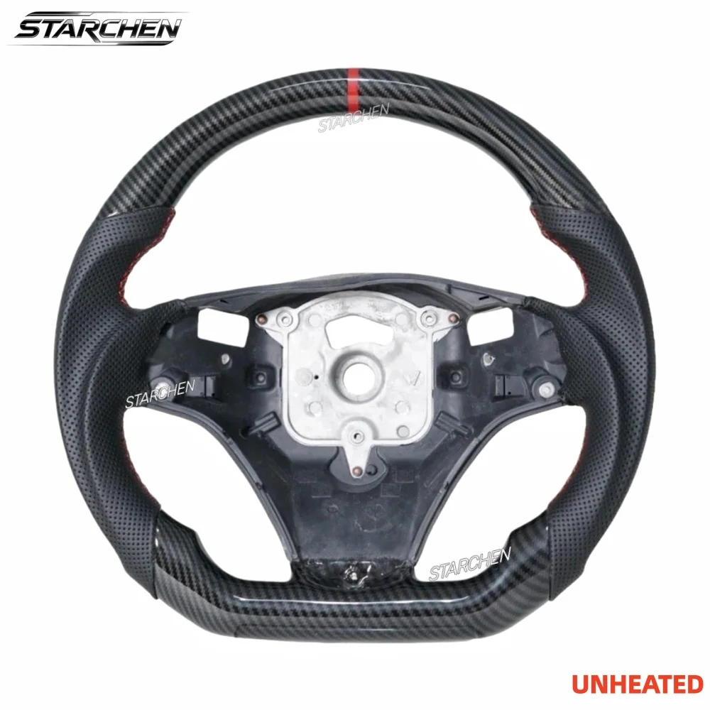 M Sport Hydro-Dip Carbon Fiber Steering Wheel for Bmw E90 E92 E93 M3 325i 328i 335i SG W/ Large Paddle Holes