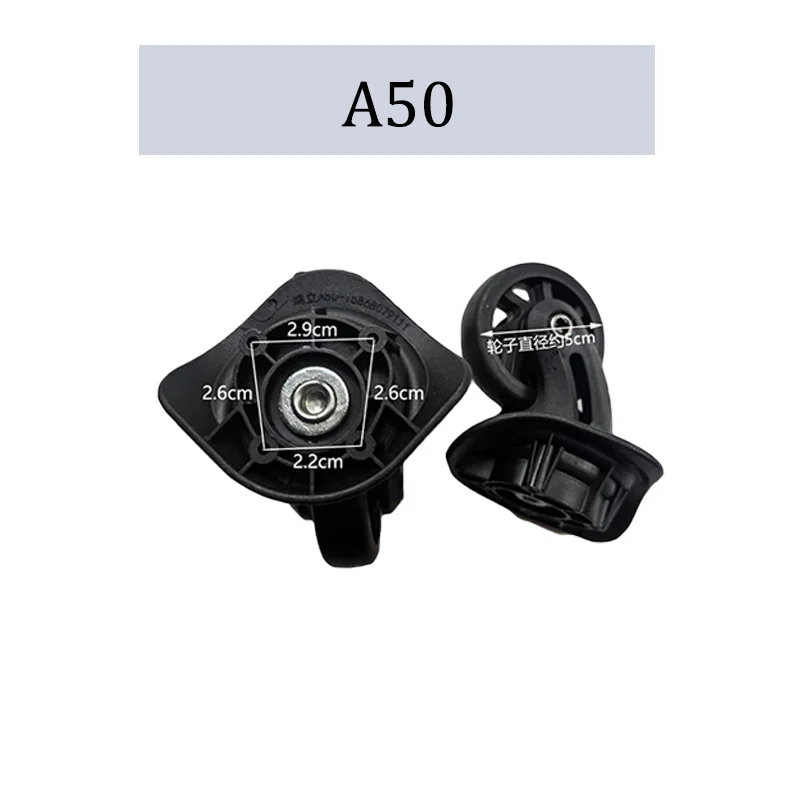 For HILI A50 Silent Luggage Wheels Replacement Part - 360° Rotatable Bearing Luggage Wheels for Luggage Box Repair