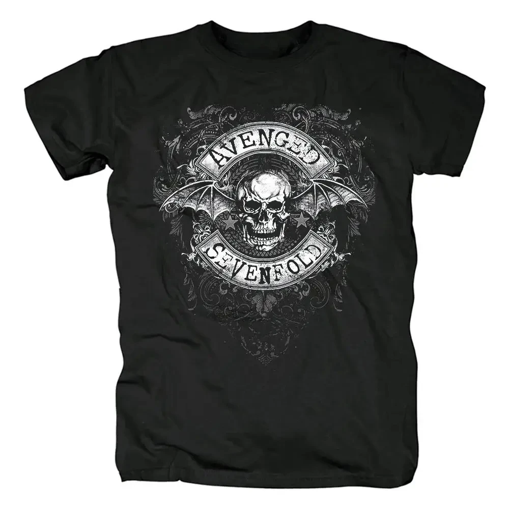 Herren Harajuku Metalcore Avenged Sevenfold Rock T-Shirt Hip Hop Streetwear T-Shirt Heavy Metal Plus Size T-Shirt Damen – Detail 6