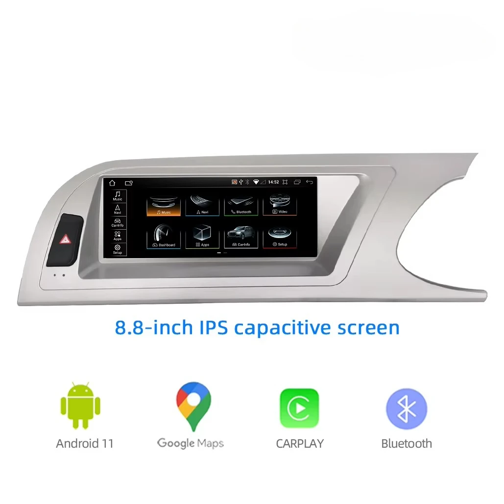 Android 13 8 Core GPS Multimedia Player for Audi A4 A4L B8 09 - 12 Right Driver RHD Car Video Radio Stereo System CARPLAY  WIFI