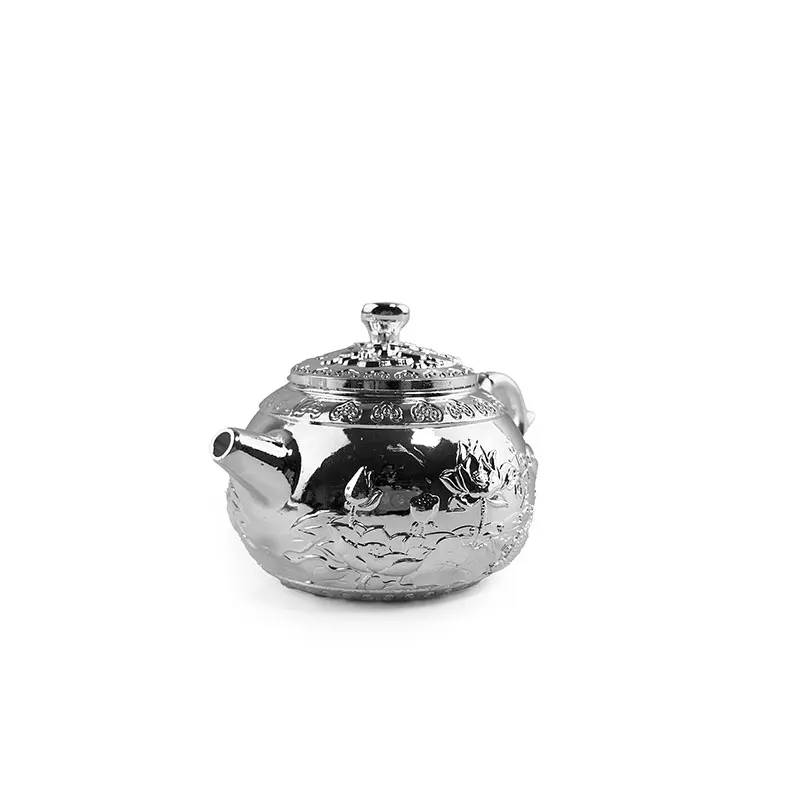 Silver tea set Chinese style domestic luxury high-end creative anti-drop teapot tea