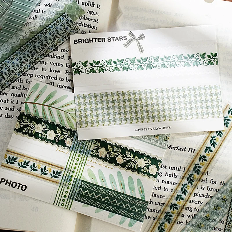 Mr.Paper 30Pcs/Pack Handcrafted Lace Trim Series Vintage Lace & Floral PET Sticker Pack for Journal Scrapbook DIY Decor view 6