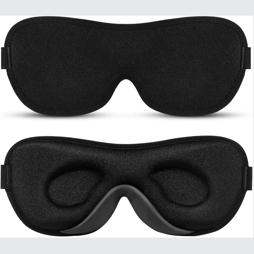 2023 Luxury Slim Eye Mask for Sleeping Blackout Sleep Mask for Women Men, Night Sleeping Mask for Side Sleepers