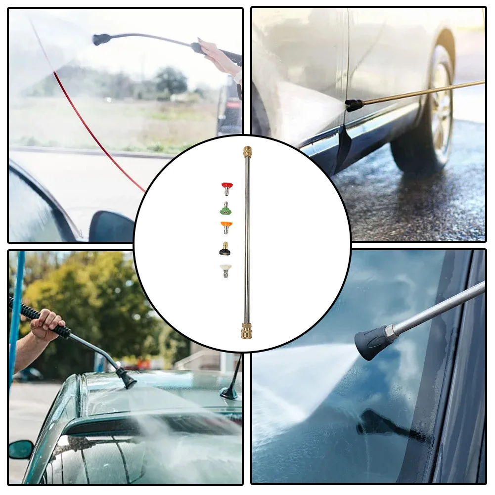 

Clean Like a Pro 4000 PSI Pressure Washer Wand and Nozzle Kit, Perfect for Washing Cars, Boats, Driveways, and More