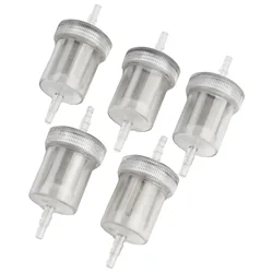 5PCS 4mm Diesel In Line Fuel Filter Kit Gas Filter For Webasto-Eberspacher Air-Heater Diesel Set Car Accessories Transparent Ca