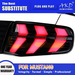 Fanale posteriore AKD per fanale posteriore a LED Ford Mustang 2010-2012 Mustang indicatore di direzione del freno a nebbia posteriore accessori automobilistici