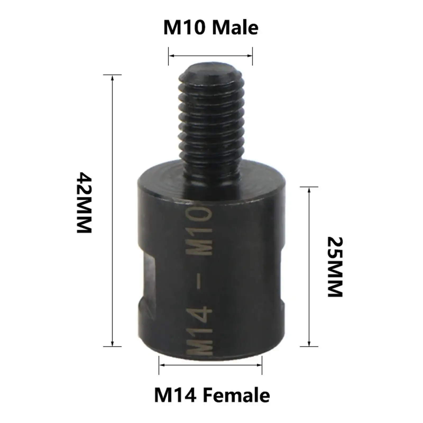 Adaptador de rosca macho M10 para conversor profissional de acessórios de rebarbadora