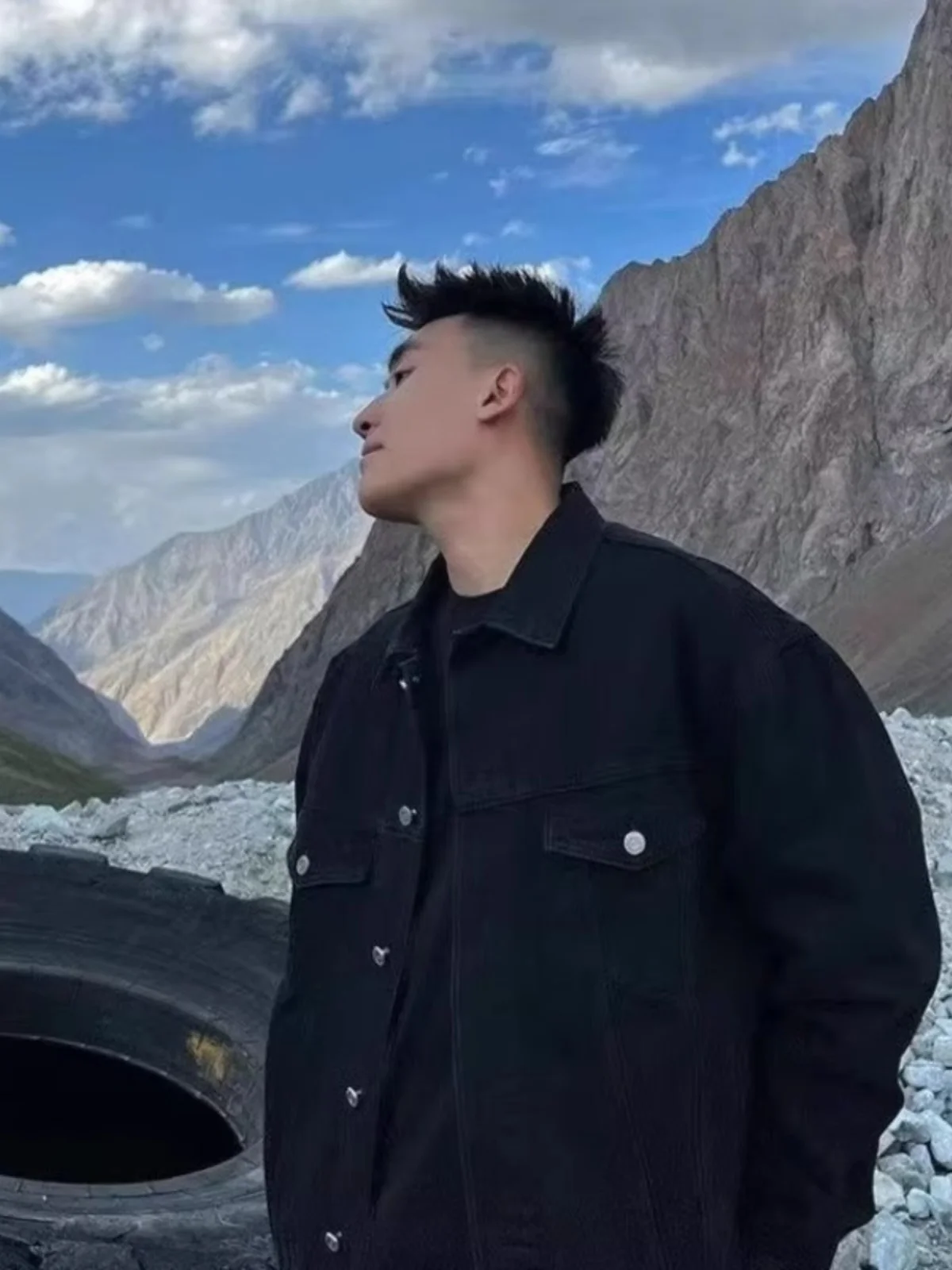 

American Retro Men's Denim Jaet Loose Casual High Street Sle Autumn Spring New Trendy Brand Workwear Jaet