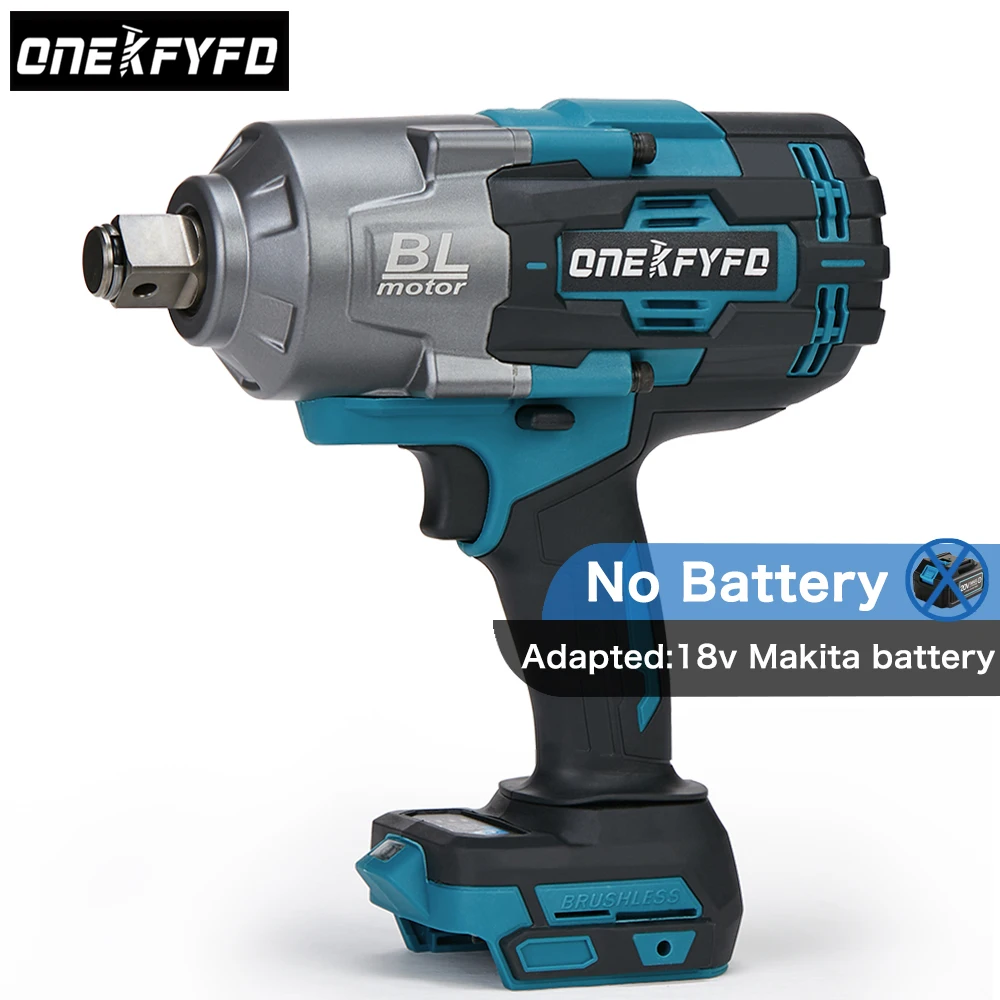 2100N.M Brushless Cordless Electric Impact Wrench Rechargeable 3/4\