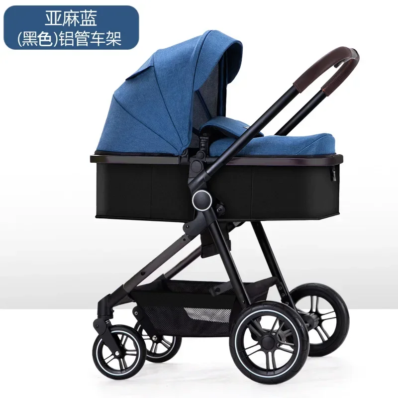

The stroller with high view is light and can sit on a two-way newborn stroller that can lie down and fold and withstand shock.